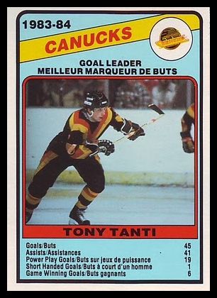 369 Tony Tanti Vancouver Canucks